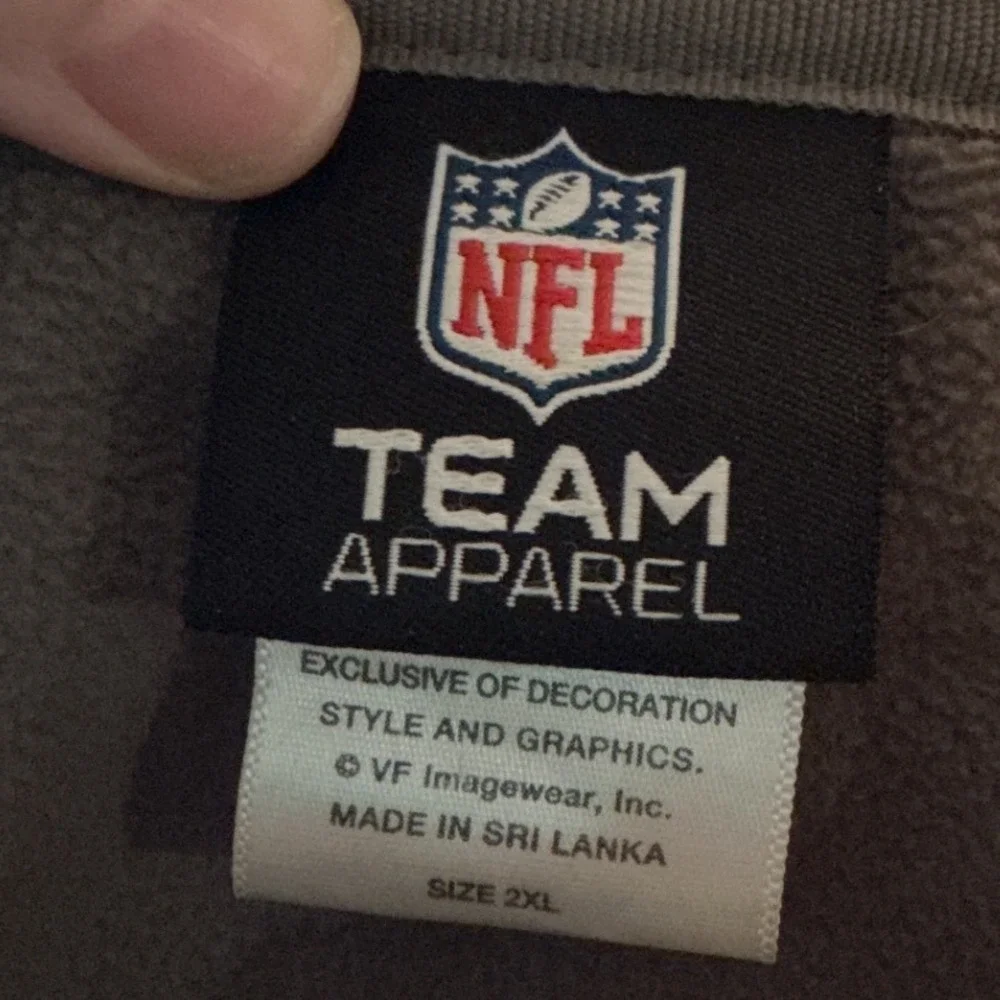 NFL Team Apparel Chicago‎ Bears Full Zip Jacket Navy Blue 2XL New Without Tags - Picture 2 of 4